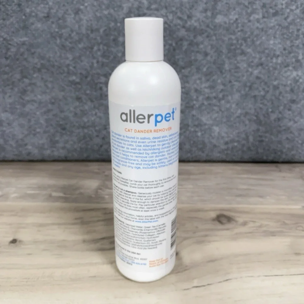 Allerpet Cat Dander Remover 12 oz Moisurizing‎ Allergen Cleanser for Cats